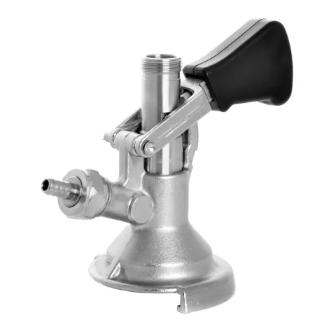 Zapfkopf, Keg Verschluss mit oberem Ausgang (Kelleranstich), Flachfitting | 2x 5/8