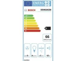 Zwischenbau Dunstabzugshaube Bosch DEM63AC00 BxT 59,9 x 46 cm silber