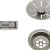 Ab-und Überlaufset Blanco satin platinum 207406