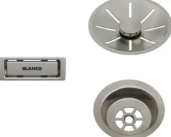 Ab-und Überlaufset Blanco satin platinum 207406