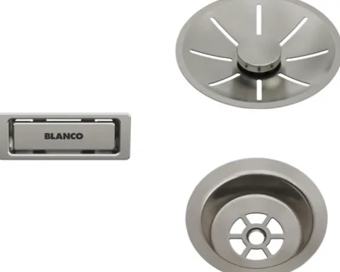 Ab-und Überlaufset Blanco satin platinum 207406