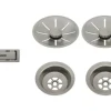 Ab-und Überlaufset Blanco satin platinum 207410