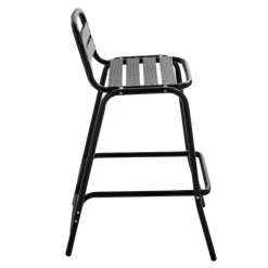 Aluminium-Hocker 62 x 45 x 95 cm - Oviala