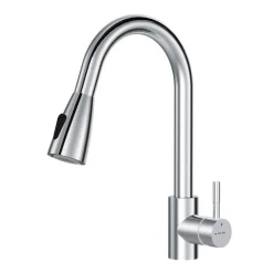 AM.PM Küchenarmatur mit Ausziehauslauf , Zwei Betriebsarten des Auslaufs – Dusche und Strahl, um 360 Grad drehbar F85B07500