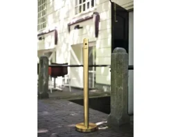Aschenbecher Pfosten freistehend Edelstahl gold 104 cm inkl. Fuß