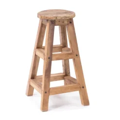 Barhocker Jack Mahagoni Massivholz naturfarben