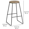 Barhocker Loft, 2er Set