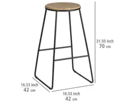 Barhocker Loft, 2er Set
