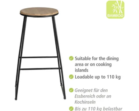 Barhocker Loft, 2er Set