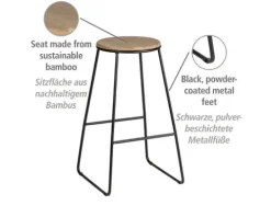 Barhocker Loft, 2er Set