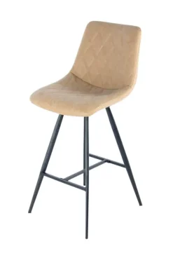 Barstuhl Frances 400 2er-Set Taupe / Schwarz