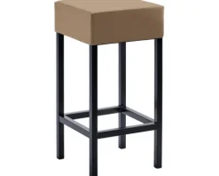 Barstuhl Mayer Sitzmöbel 1113 34 x 34 x 65 cm Stahl schwarz/hellbraun