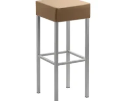 Barstuhl Mayer Sitzmöbel 1123 34 x 34 x 82 cm Stahl perlsilber/hellbraun