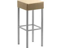 Barstuhl Mayer Sitzmöbel 1123 34 x 34 x 82 cm Stahl perlsilber/beige