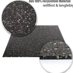 BigDean Antivibrationsmatte 60x60 cm – zuschneidbare Gummimatte Made in Germany – Dämmmatte 0,6cm Höhe für unterschiedliche Geräte & Räume geeignet