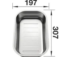 Blanco Edelstahlschale zu LIVIT, LANTOS und TIPO 240729