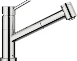 Blanco Einhebel Küchenarmatur mit Brause KANO-S-F chrom glänzend Fenstermontage abklappbar 527969