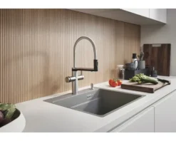 Blanco Küchenarmatur mit Filterfunktion und Kochend heißes Wasser CHOICE ICONA edelstahl gebürstet 527656