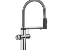 Blanco Küchenarmatur mit Filterfunktion und Kochend heißes Wasser CHOICE ICONA edelstahl gebürstet 527656