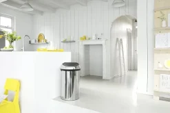 Brabantia Abfallbehälter Mit Soft Touch Öffnung 60 Liter HxBxT 71 x 40 x 40 cm Metall Edelstahl