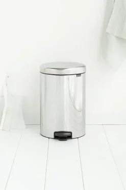 Brabantia Klassischer Tretmülleimer Mit Soft Verschluss 20 Liter HxBxT 46,7 x 29 x 38 cm Metall Edelstahl