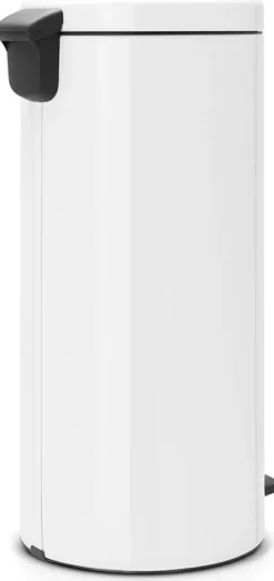 Brabantia Klassischer Tretmülleimer Mit Soft Verschluss 30 Liter HxBxT 67,9 x 29,3 x 38 cm Metall Weiß