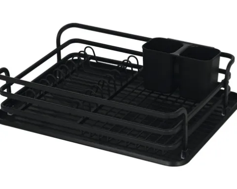 CENTA Abtropfgestell 32x43x12 cm schwarz matt