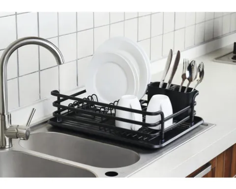 CENTA Abtropfgestell 32x43x12 cm schwarz matt