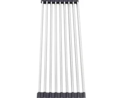 CENTA Abtropfgitter 48 x 34 cm ausrollbar edelstahl schwarz