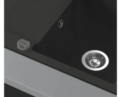 CENTA Spüle MISAM 860 x 500 mm onyx Misam 45 BL