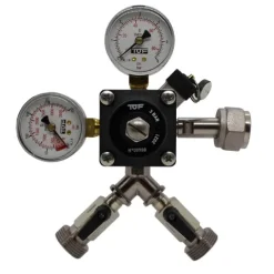 Druckminderer, Druckregler, Druckreduzierventil - CO2 für Bier Zapfanlage 3 bar, 2-leitig