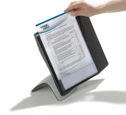 Durable 585501 Tisch-Sichttafelsystem Sherpa Style Table 10, mit 10 Sichttafeln A4, schwarz