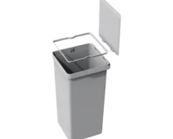 EKO Einbaumülleimer Deco Anzahl Fächer 2 20 Liter 15 Liter grau