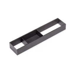 Emuca Schubladenorganisator Orderbox, 100x470mm, Stahl und Holz, Anthrazitgrau