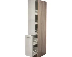 Flex Well Apothekerschrank Nepal BxTxH 30 x 57 x 200 cm kaschmir glänzend zerlegt 00007580