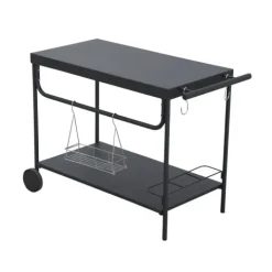 Grill-Serviertisch mit Rollen, anthrazit, 100 x 48 x 73 cm