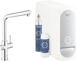 GROHE Küchenarmatur mit Sprudel GROHE BLUE HOME chrom 31454001