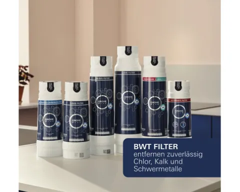GROHE Küchenarmatur mit Sprudel GROHE BLUE HOME chrom 31454001