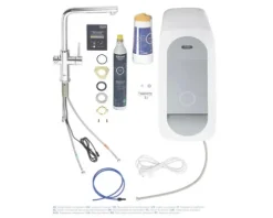 GROHE Küchenarmatur mit Sprudel GROHE BLUE HOME chrom 31454001