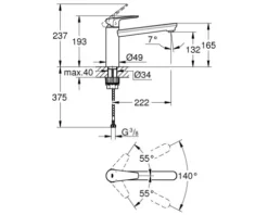 GROHE Küchenarmatur START EDGE 2020 chrom 31697000
