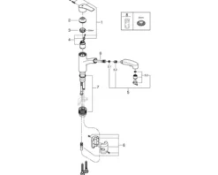 Grohe Quickfix Küchenarmatur mit Handbrause START 2021 supersteel matt 30307DC1