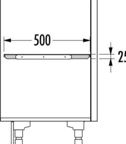 Hailo Universalablage 3273621 für Getränkekistenhalter 60 cm Schrank dunkelgrau Metall