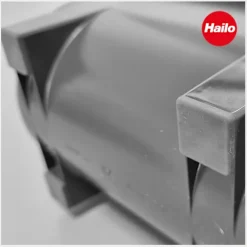 Hailo Universaldepot Kitty 2x 4 Liter Aufbewahrungsbehälter mit Henkel grau Kunststoff
