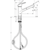 hansgrohe Küchenarmatur mit Ausziehauslauf FOCUS 220 M43 chrom 71842000