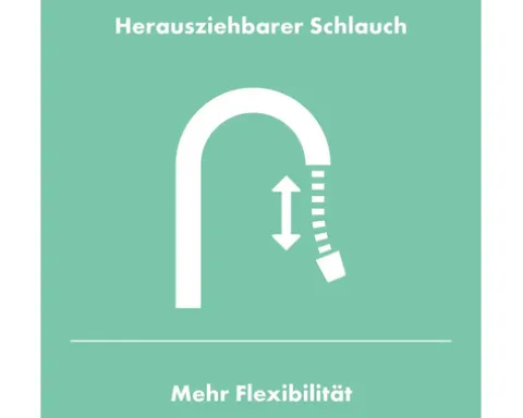 hansgrohe Küchenarmatur mit Handbrause ZESIS LEAN M34 chrom 74814000