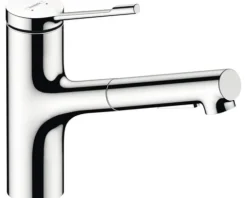 hansgrohe Küchenarmatur mit Handbrause ZESIS LEAN M34 chrom 74814000