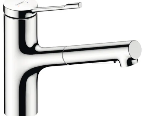 hansgrohe Küchenarmatur mit Handbrause ZESIS LEAN M34 chrom 74814000