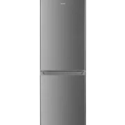 homeX Kühlschrank mit Gefrierfach Kühl-Gefrierkombination freistehend 173 Liter Nutzinhalt 40 dB CFS1110-S silber