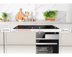 Induktionskochfeld Rahmenlos Amica 592 x 522 mm 4 Kochzonen KMI 772 660 C