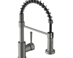 Küchenarmatur flexibel mit Brause TIBER graphit matt